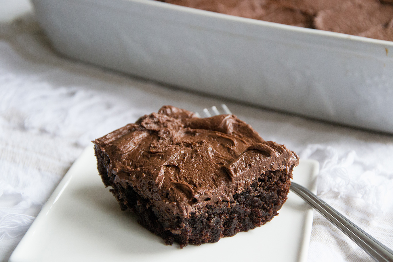 Best Brownie with Chocolate Frosting - Chateau Elma